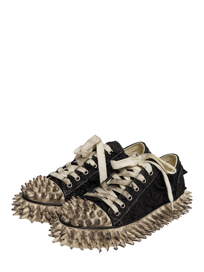 Porcupine Lace Up Sneaker (Black)