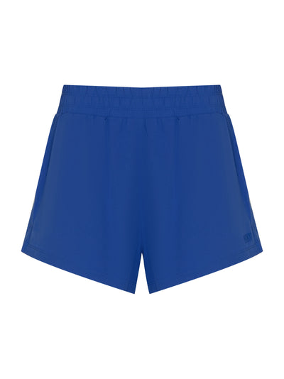Double Layer Training Short With Runners Pocket And Hd Logo (Amparo Blue)