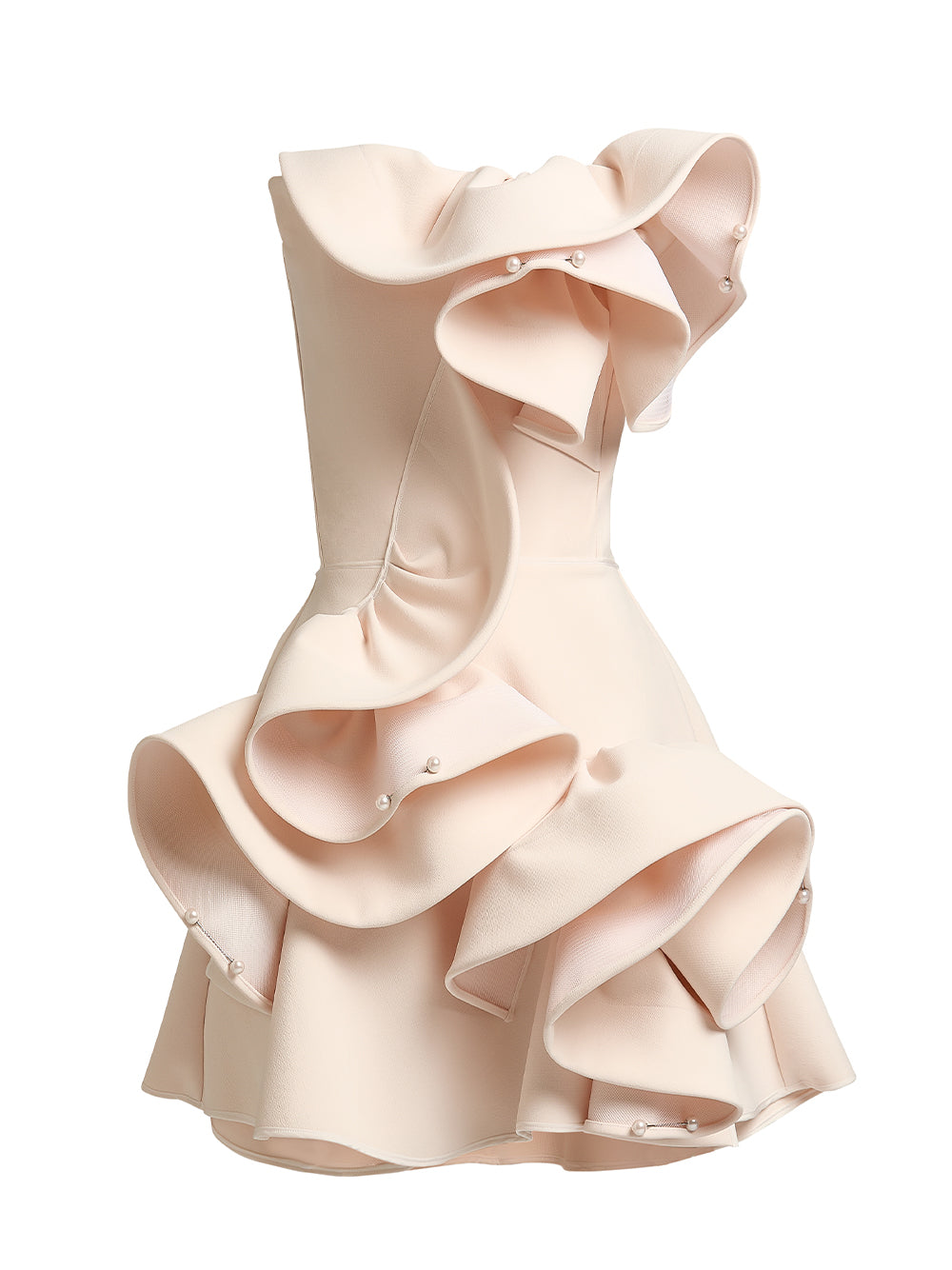 Atone Mini Ruffle Dress Pure Cream/p