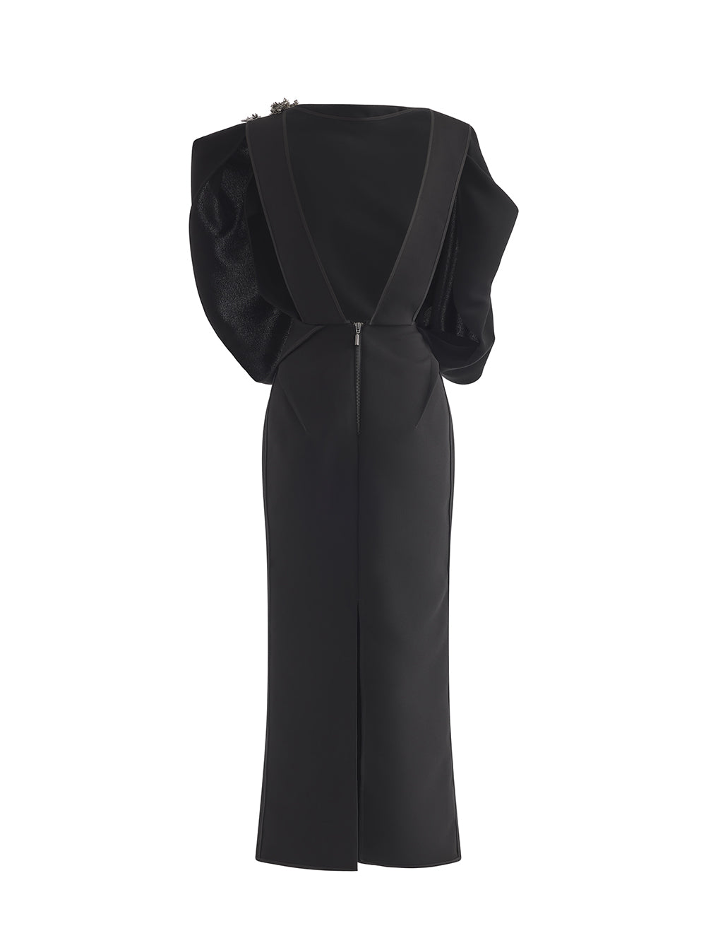 Protocol Dress Black/Embroidery