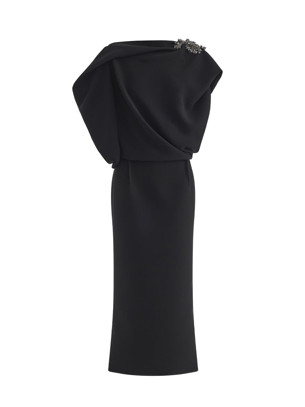 Protocol Dress Black/Embroidery