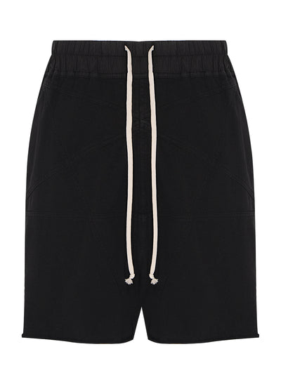 Long Boxers Cotton Shorts (Black)