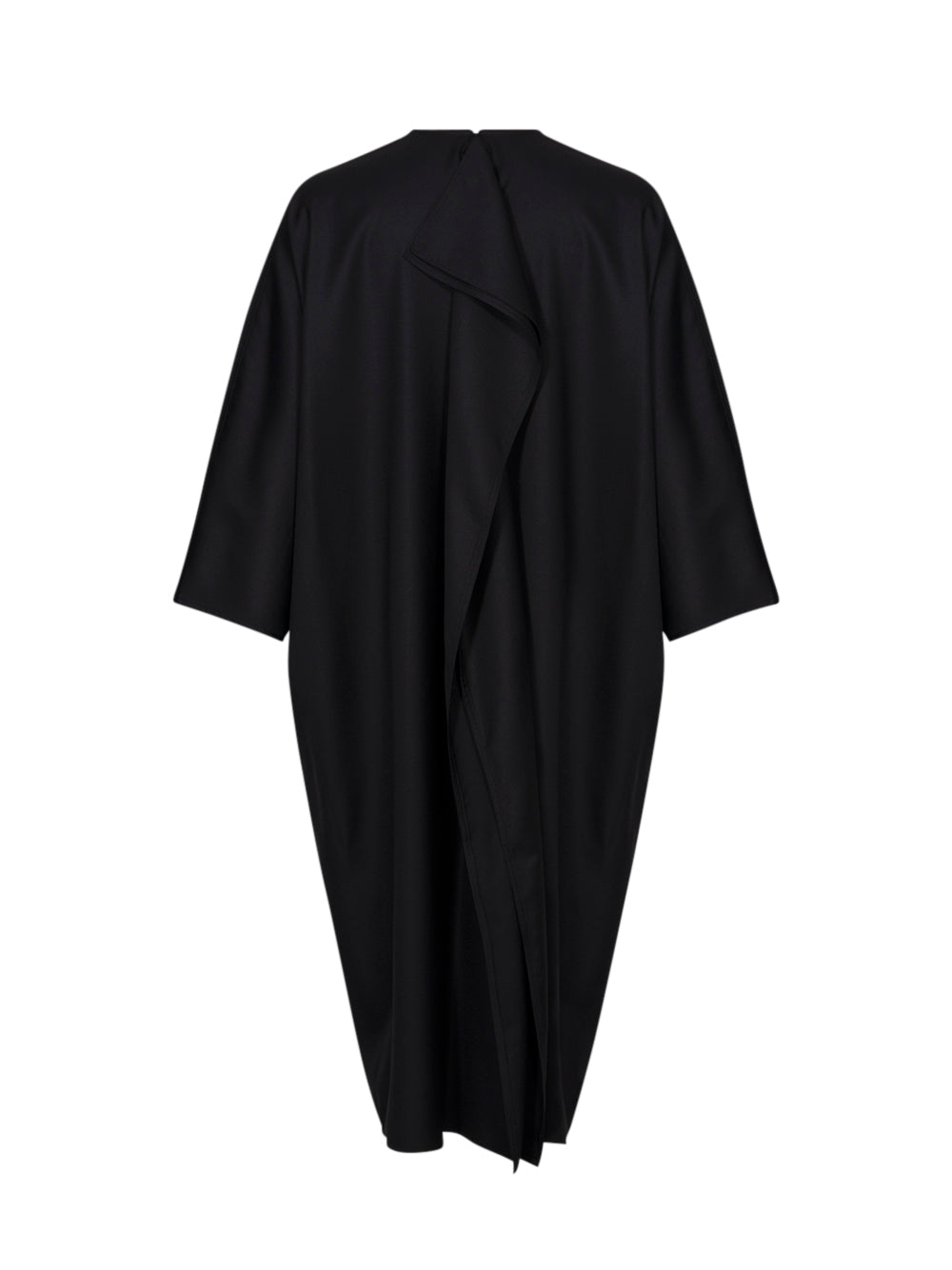 Dress W Back Drap Black
