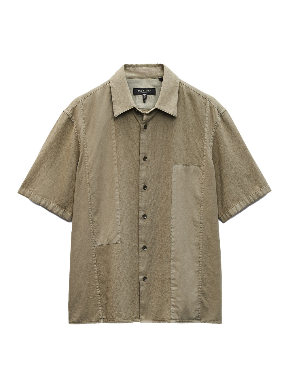 Dalton Patchwork Shirt (Burnt Olive)
