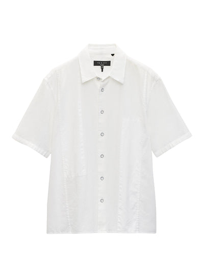 Dalton Patchwork Shirt (White)