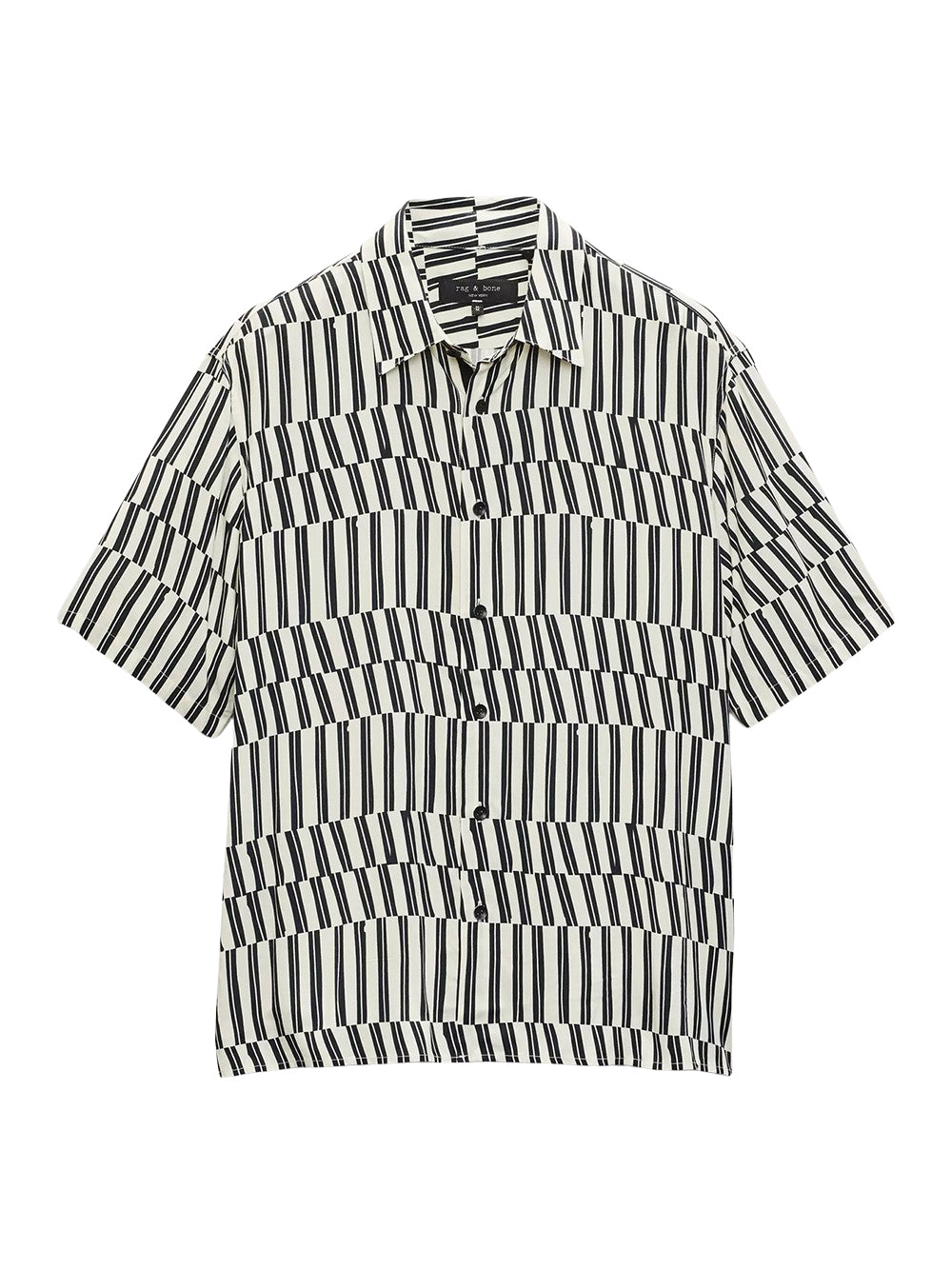 Dalton Printed Shirt (Blue & White Joff Print)