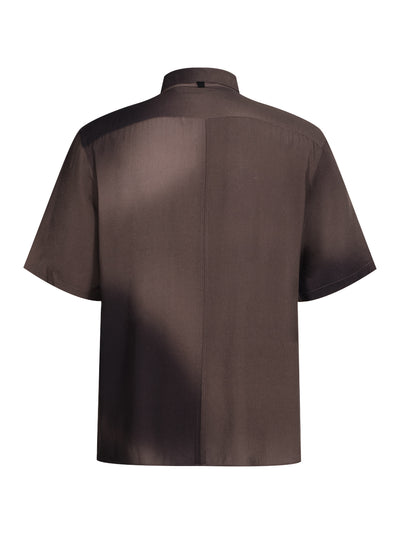 Dalton Printed Short Sleeve Shirt (Brown Gradient)