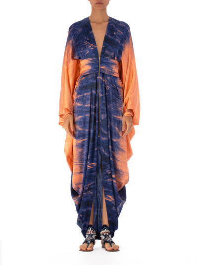 Danette Dress (Mediterranean Coral Blue)