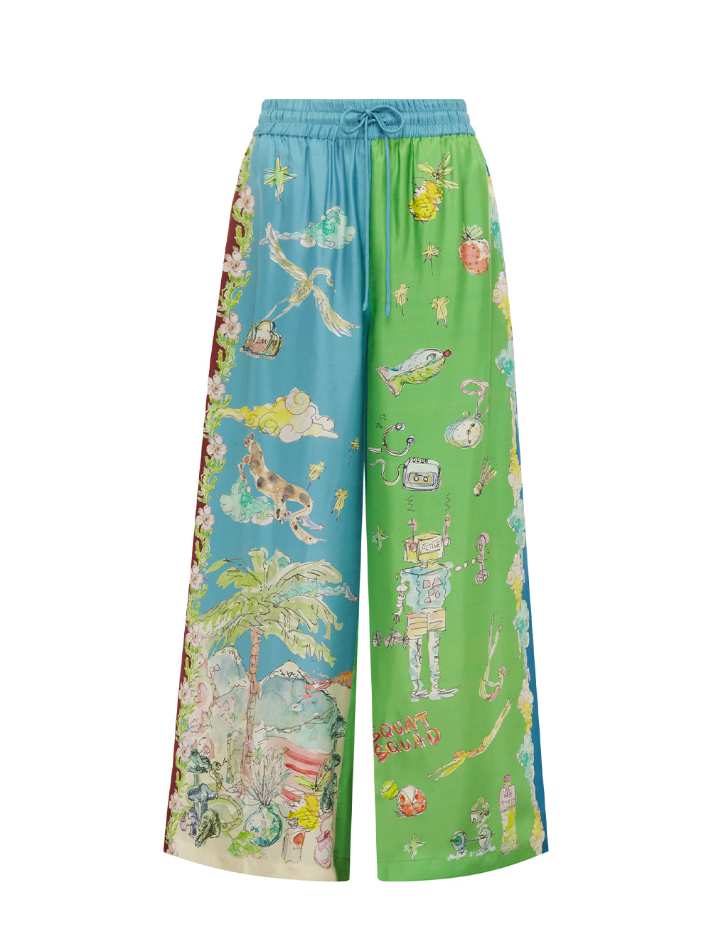 Daria Silk Pant (Multi)