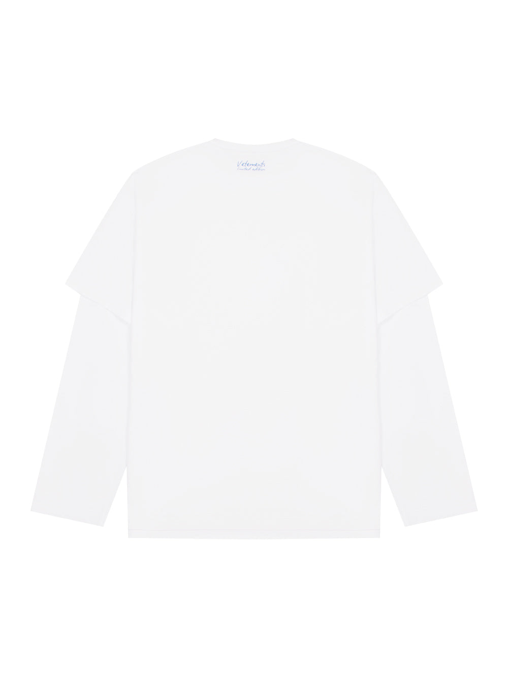 Date Me Please Layered Longsleeve T-Shirt (White)