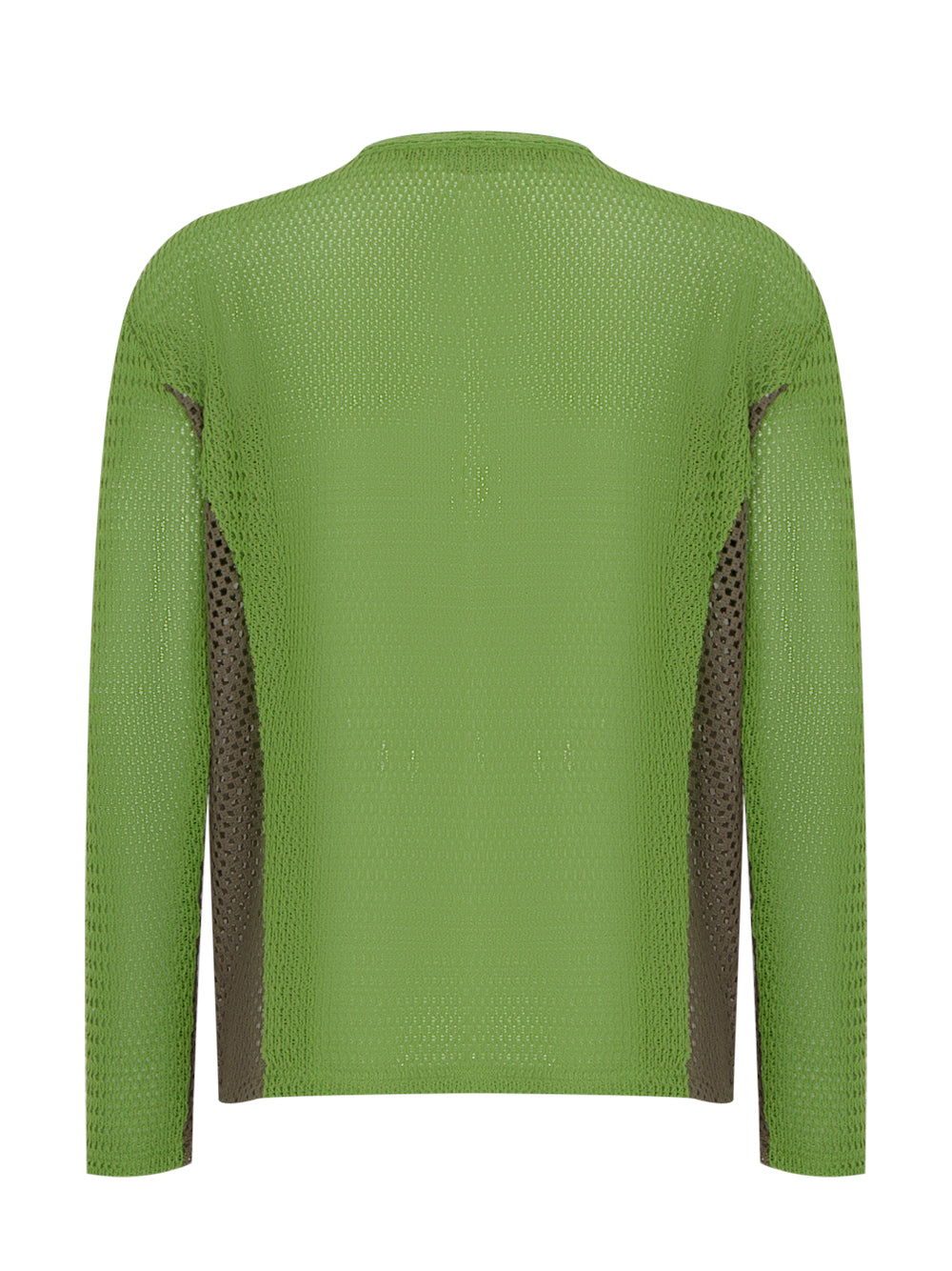Dellen Net Crew-neck Sweater (Green)