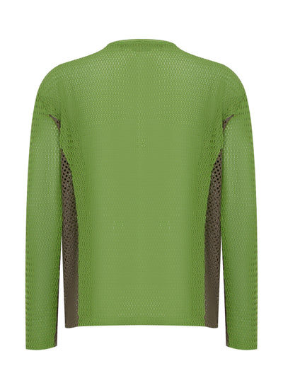 Dellen Net Crew-neck Sweater (Green)