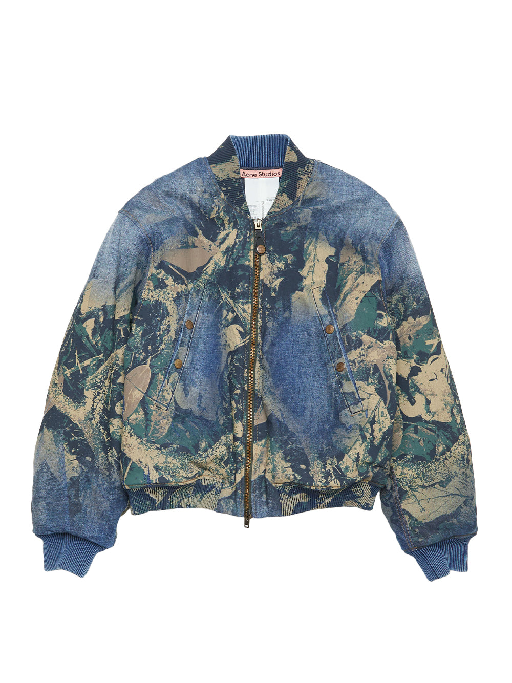 Denim Bomber Jacket (Brown)