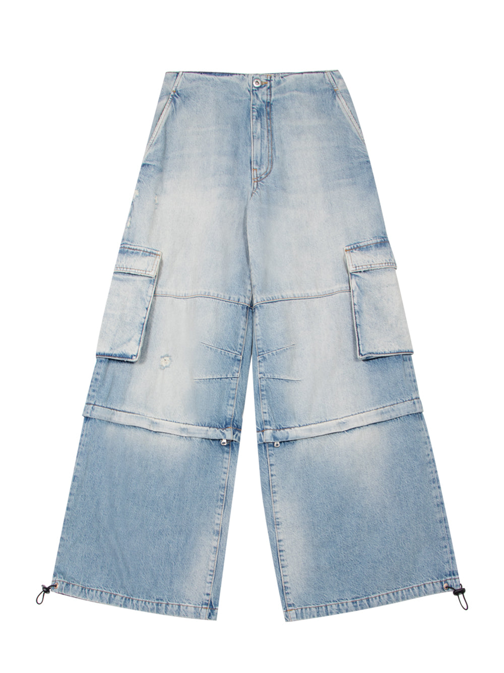 Denim Cargo Pants (Sky)