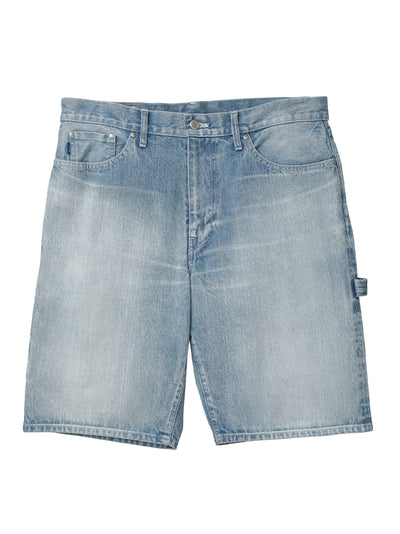 Denim Painter Shorts (Bleached Indigo)