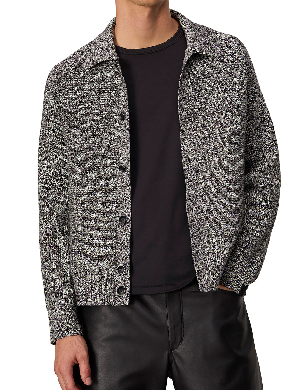 Dexter Marl Cardigan (Black Multi)