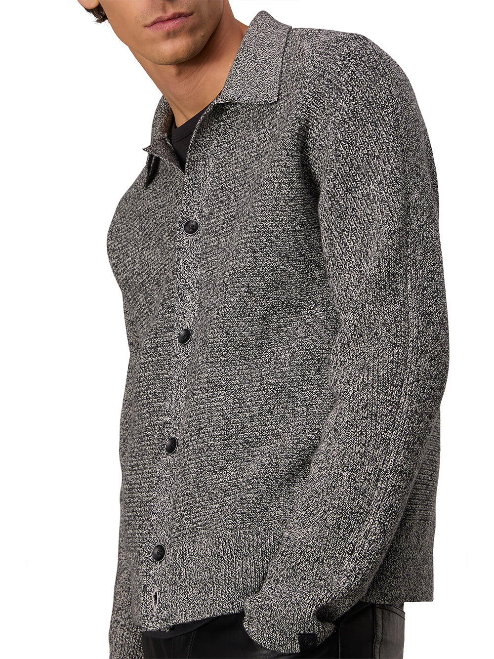 Dexter Marl Cardigan (Black Multi)