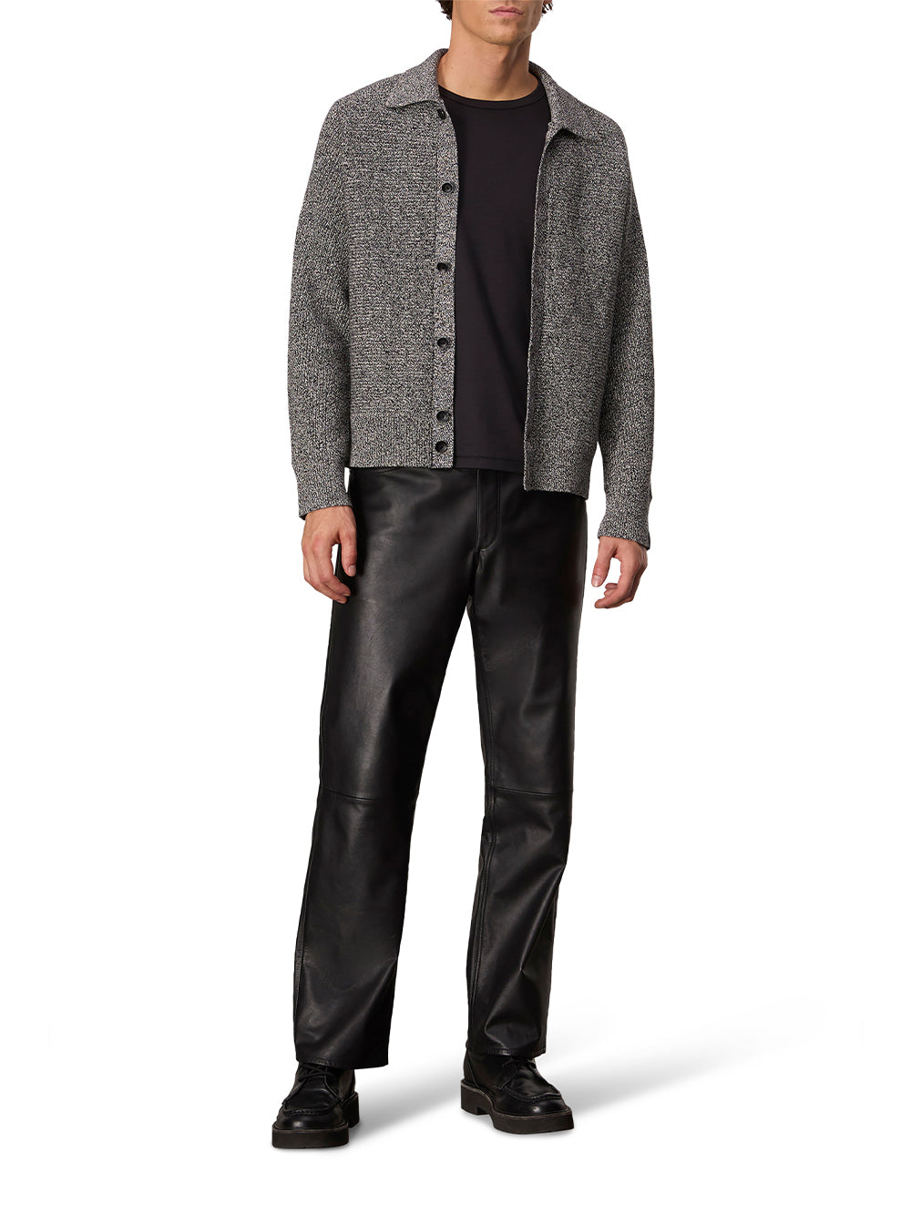 Dexter Marl Cardigan (Black Multi)