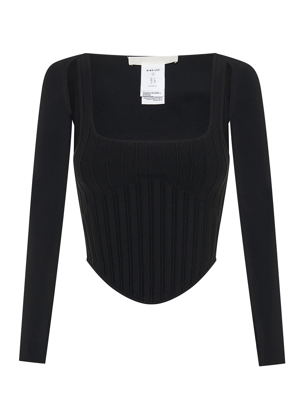 Ventral Compact Corset With Sleeve (Black)