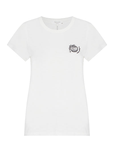 Disco Embroidered Tee (Ivory Multi)