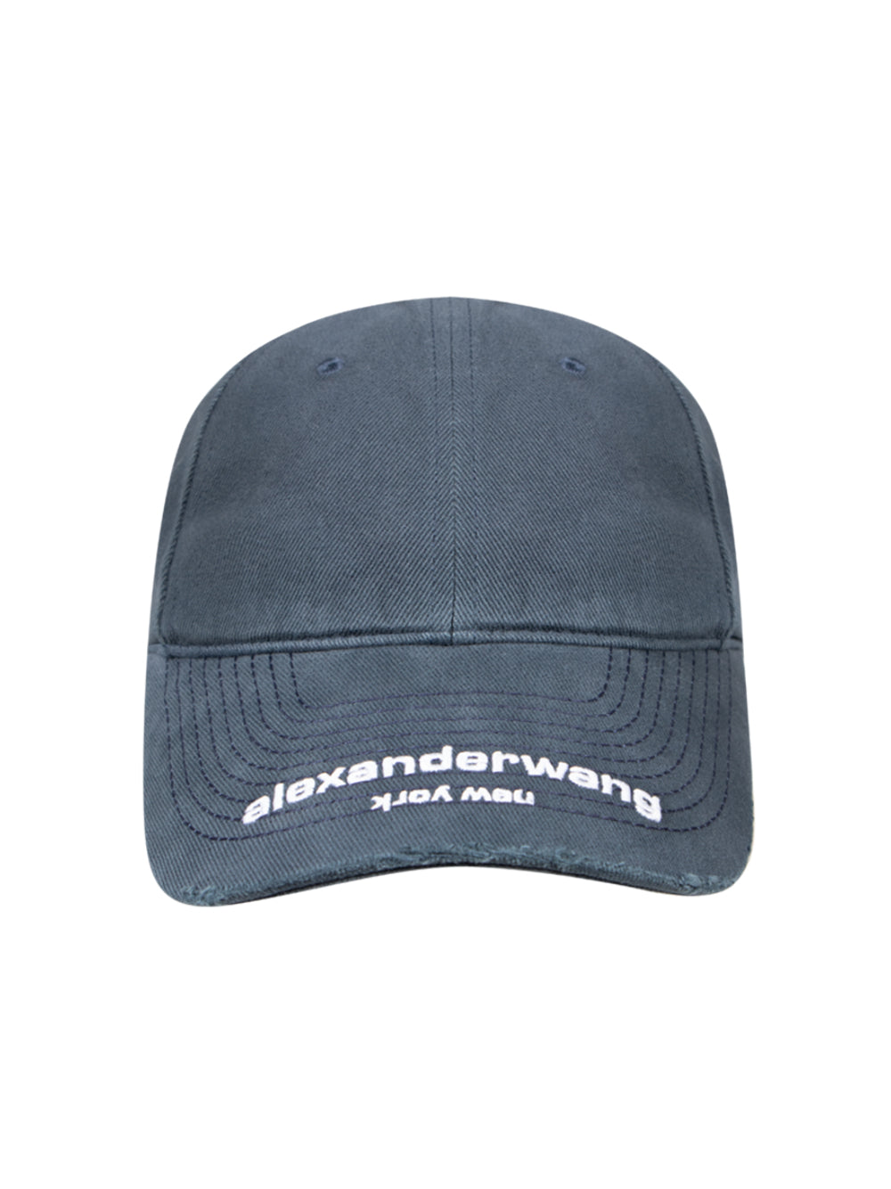 Distressed Baseball Cap (Washed Navy)