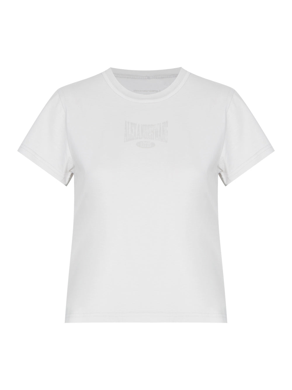 Distressed Logo Shrunken Tee (Dirty White)