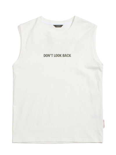 Don’T Look Back (Sleeveless Tee) White