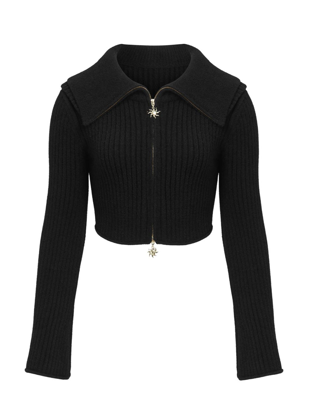 Double Collar Peggy Cardigan (Onyx)