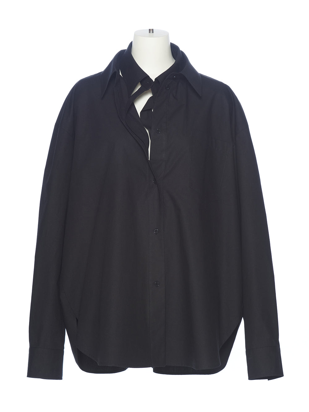 Double Collared Shirt (Black)