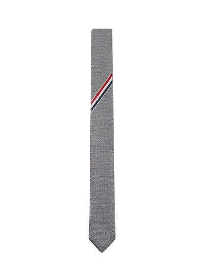 Double Face Silk Tie (Light Grey)