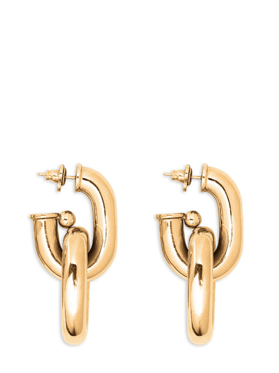 Double XL Link Earrings (Gold)