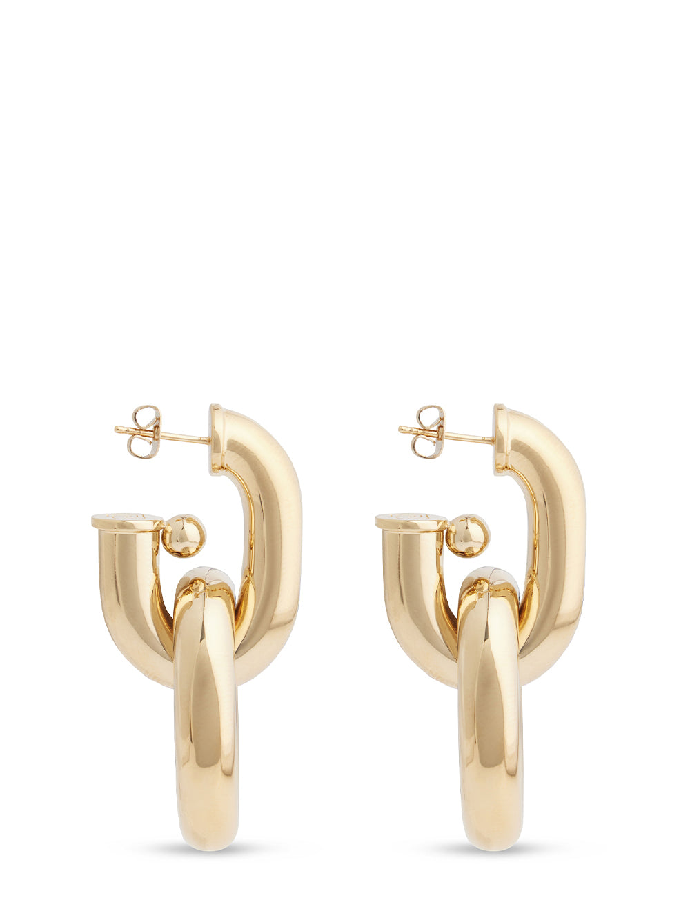 Double XL Link Earrings (Gold)