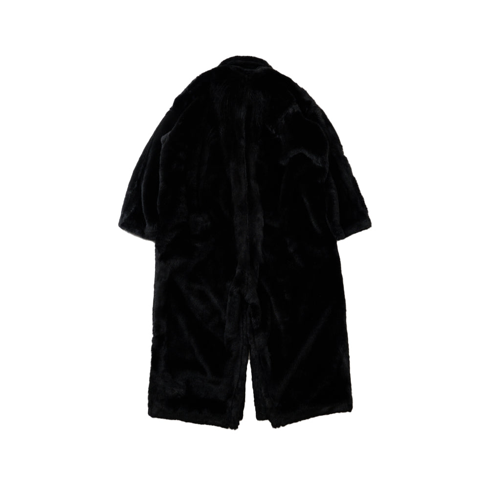 Black & White 2-Way Faux-Fur Coat