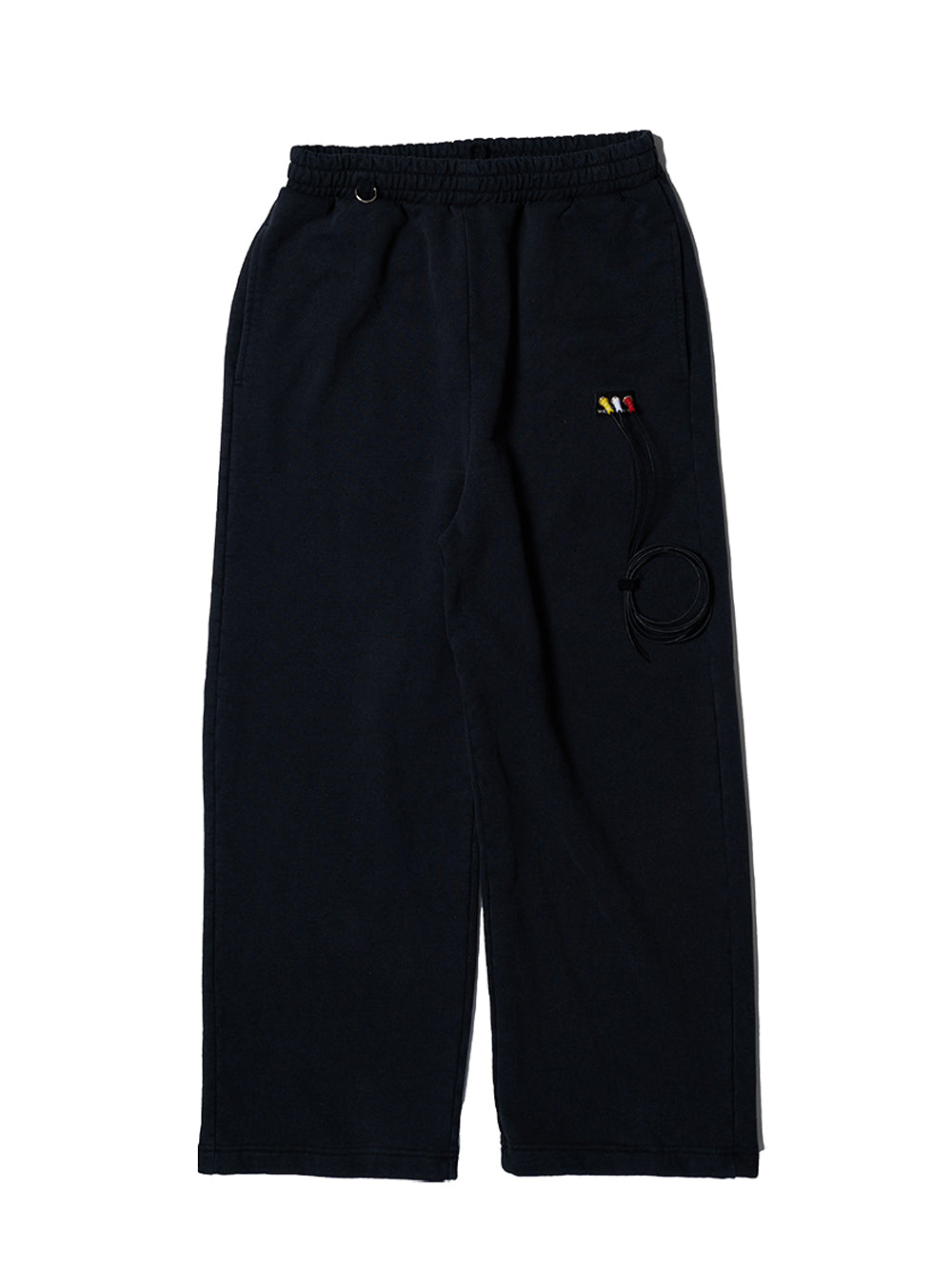 RCA Cable Embroidery Sweatpants (Black)