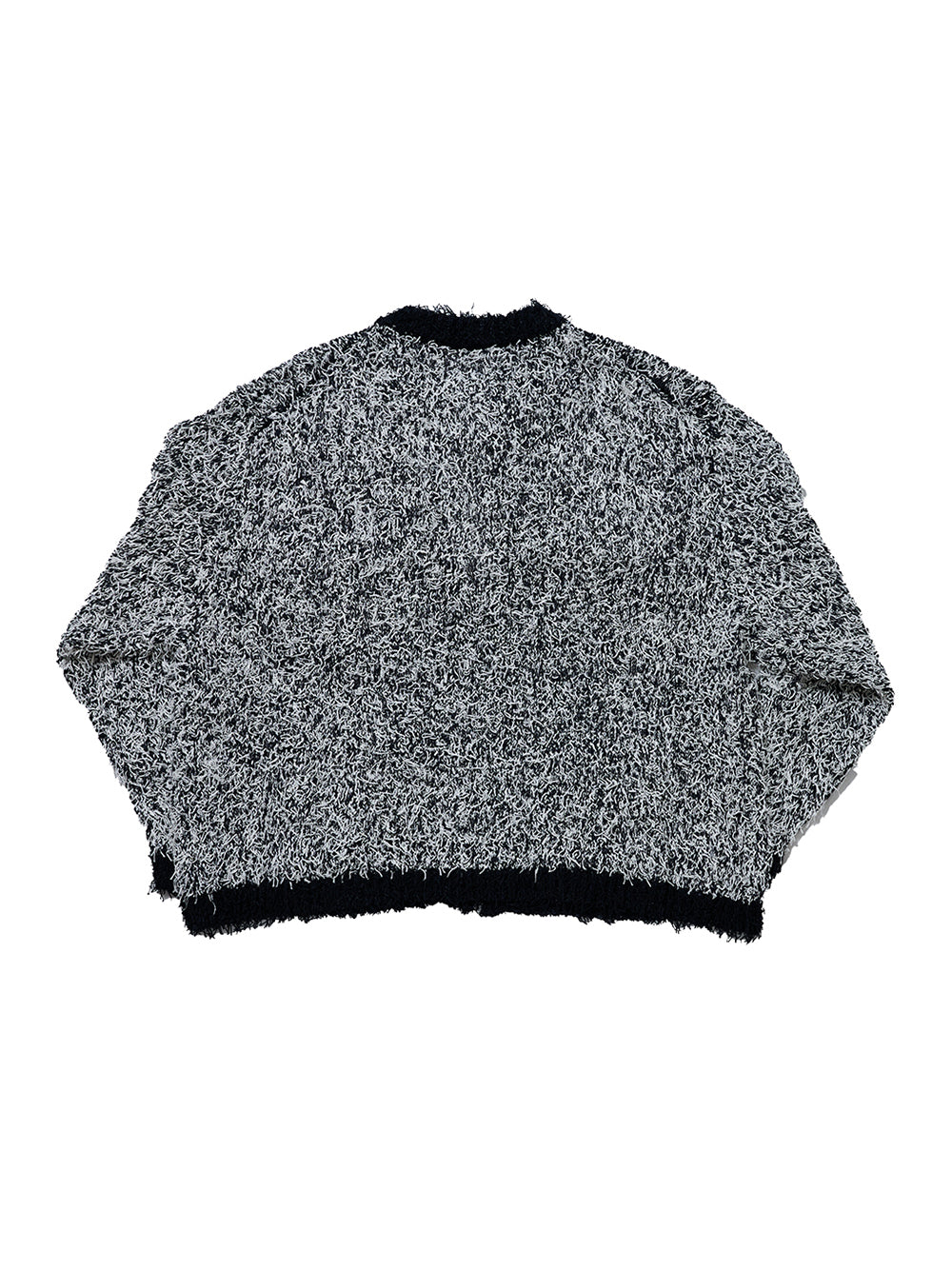 Tweed Knit Cardigan (Black)