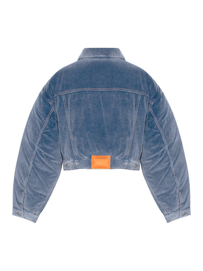 Down Trucker Jacket (Washed Light Indigo)