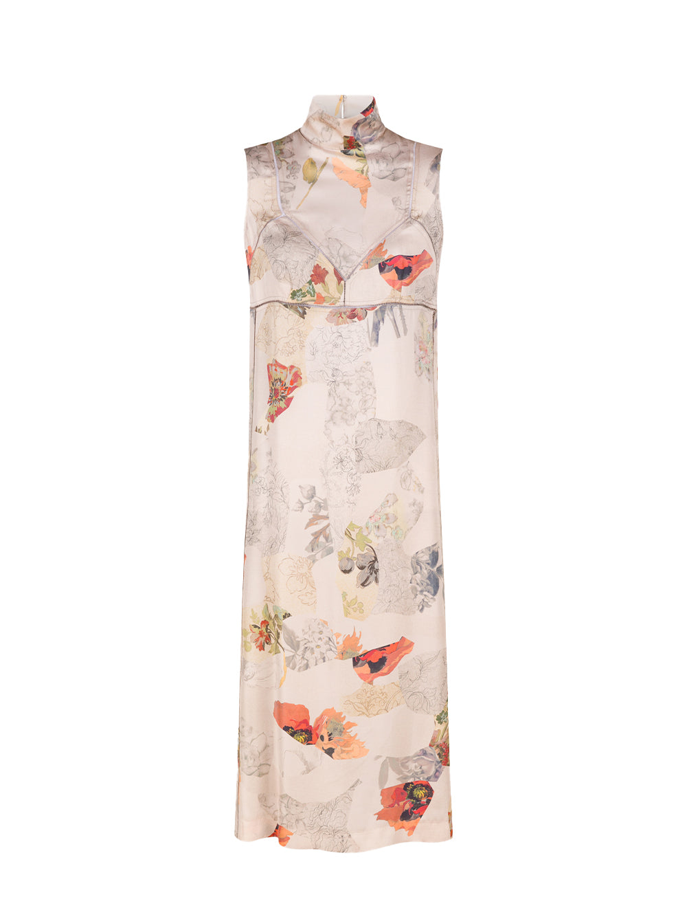 Floral Print Dress (Ecru)