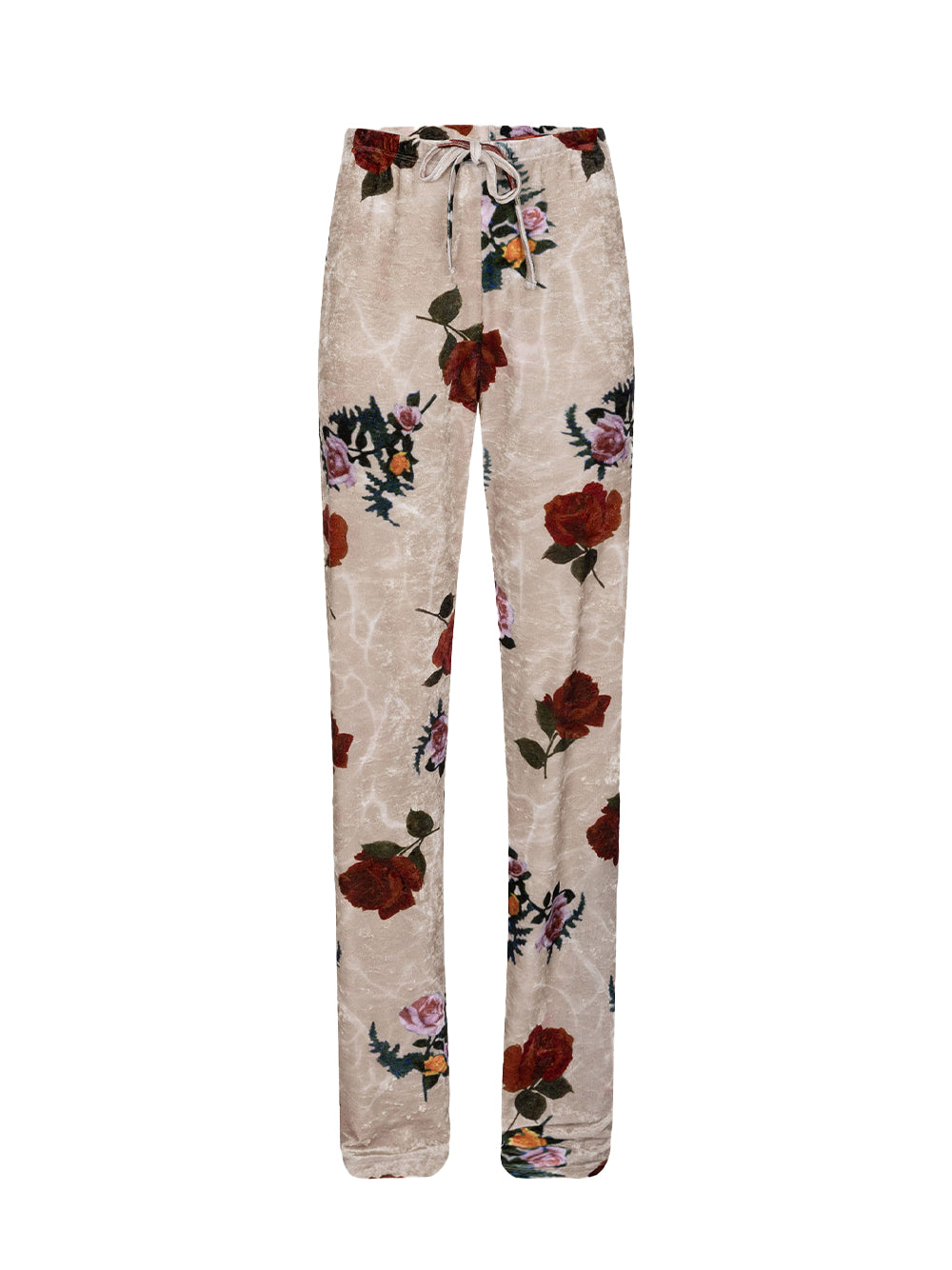 Floral Print Pants (Ecru)