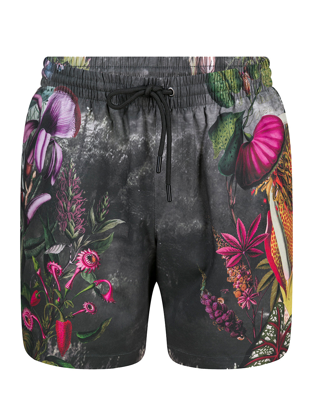 Printed Swim Shorts (Grey)