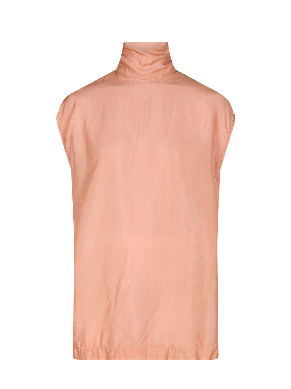 Silk Charmeuse Top (Rust)