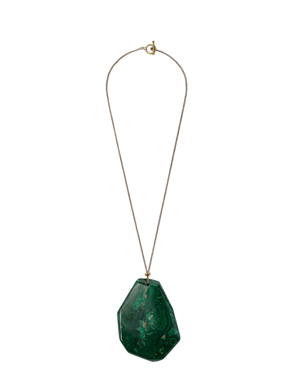 Stone Necklace (Malachite)