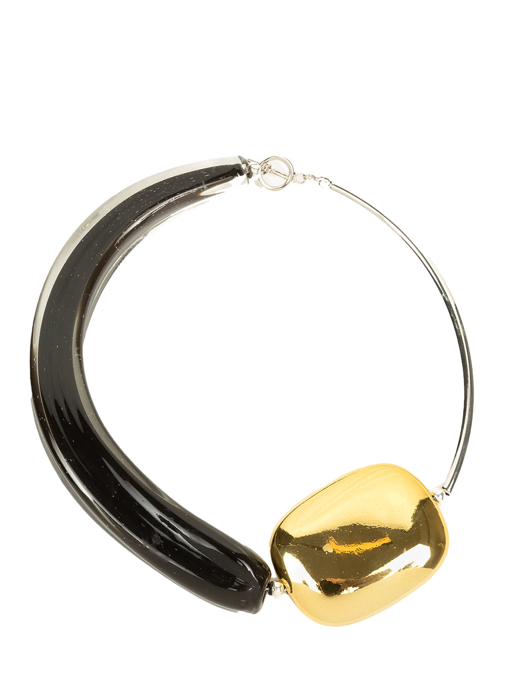 Two-Tone Collar Necklace (Black)