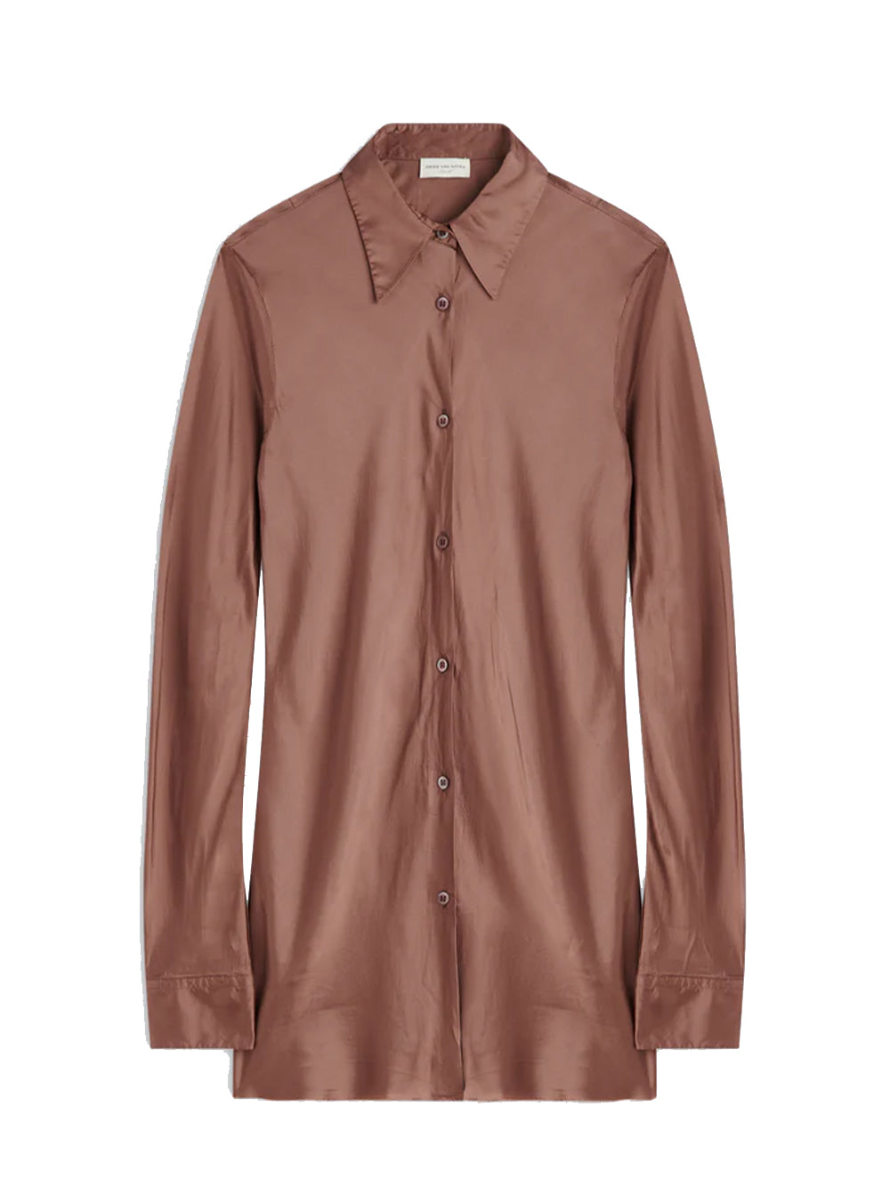 Viscose Satin Shirt (Old Rose)