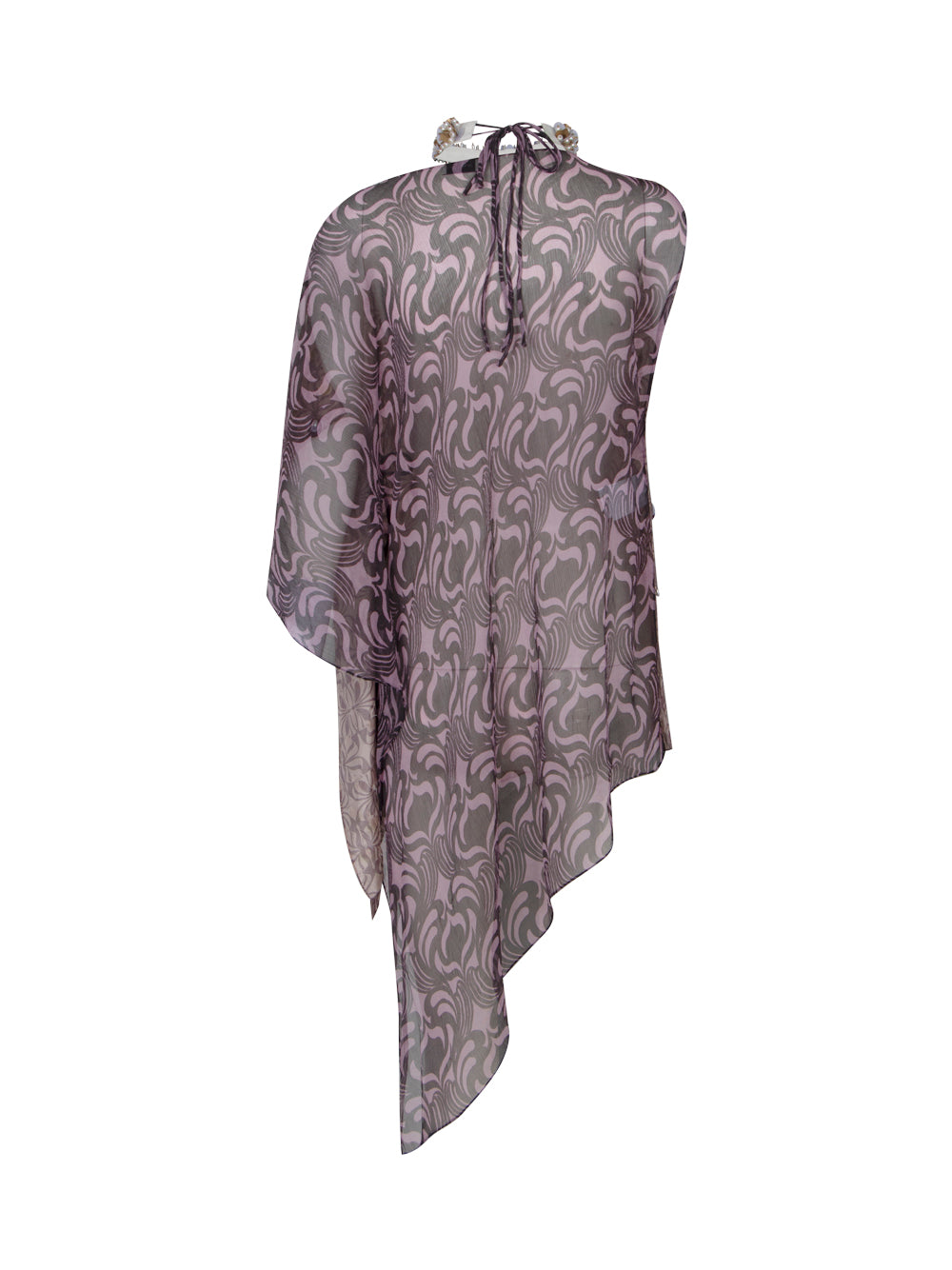 Clavier Embellished Asymmetric Top (Blush)