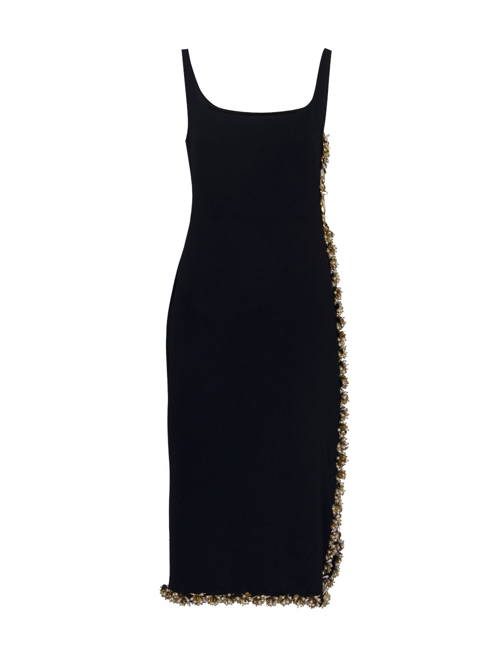 Debans Embellished Midi Dress (Black)
