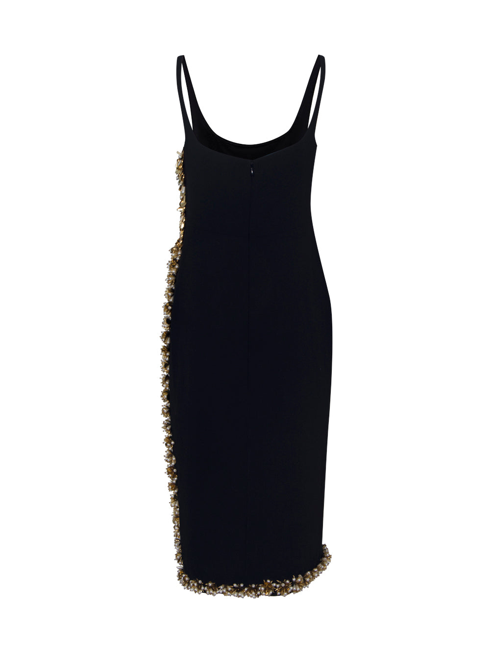 Debans Embellished Midi Dress (Black)