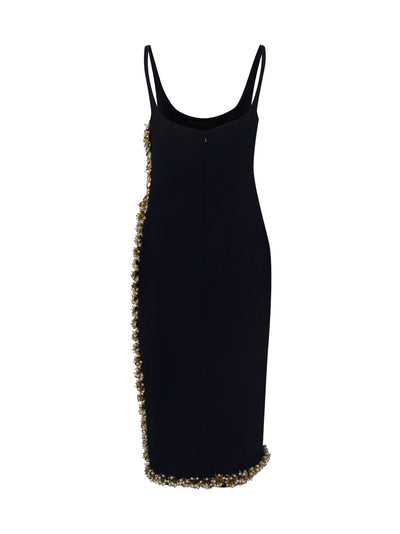 Debans Embellished Midi Dress (Black)