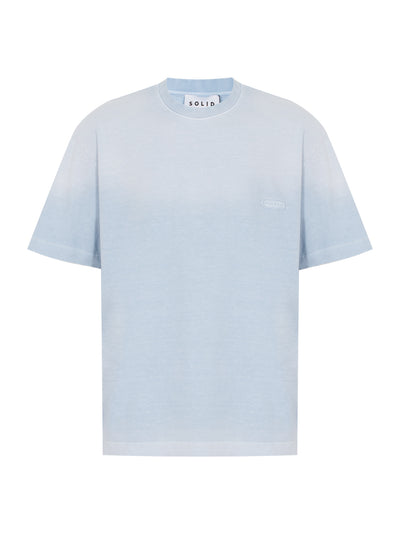 Dyeing Back Logo T-Shirt (Light Blue)