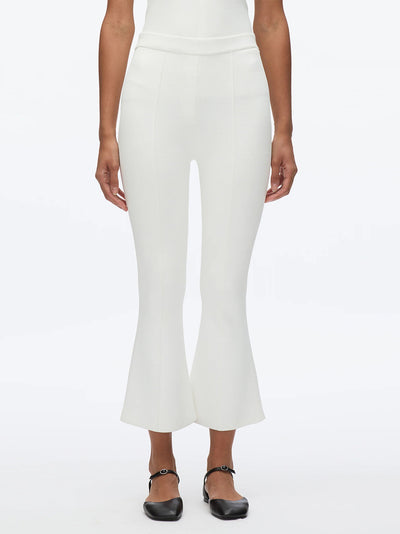 Compact Cropped Kickflare Pant (Ivory)