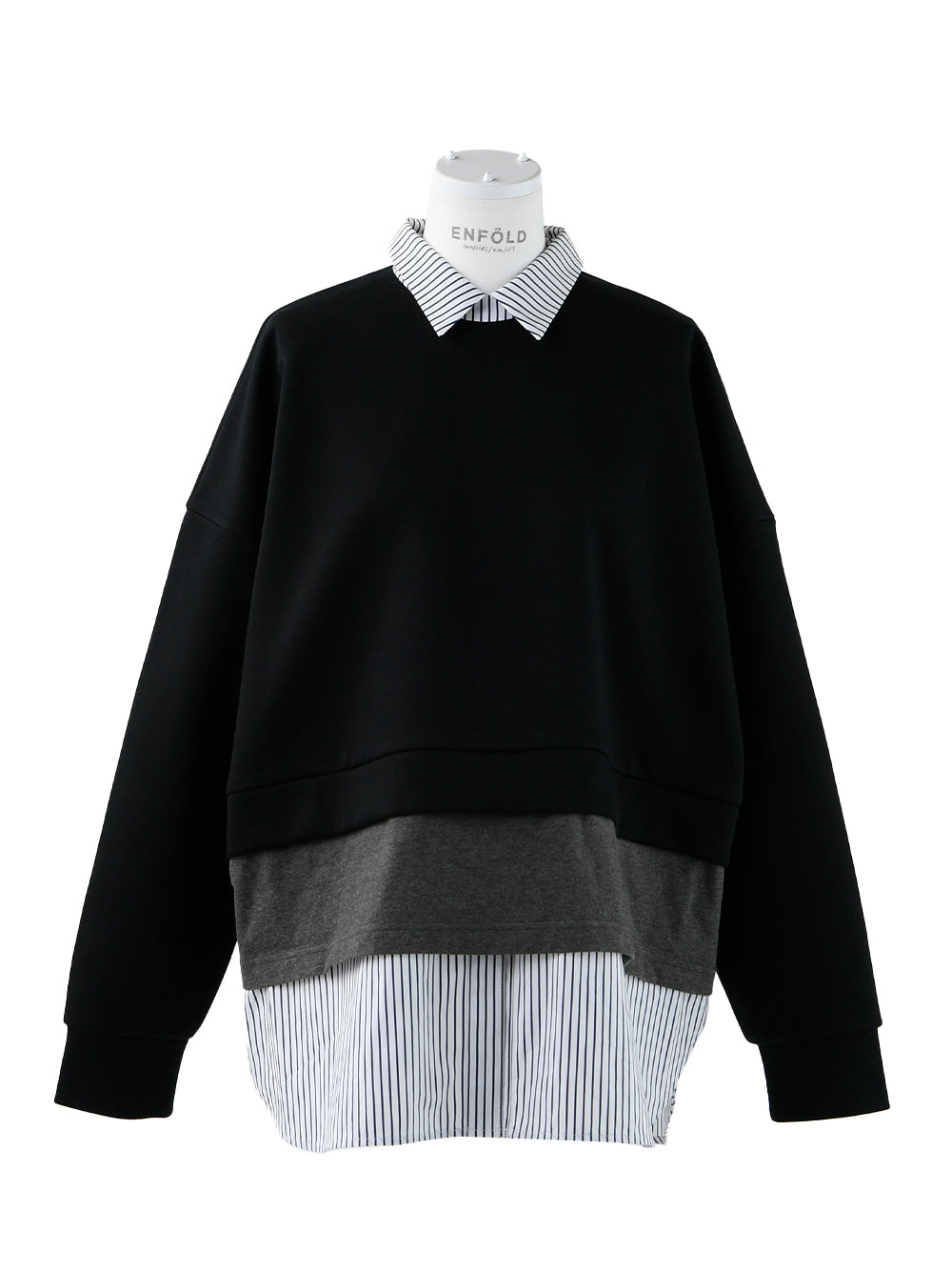 Layered Pullover (Dark Grey)